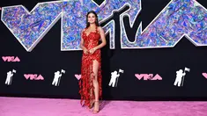 Penyanyi dan aktris Selena Gomez menghadiri penghargaan tahunan MTV, Video Music Awards (VMA) 2023 di Prudential Center, Newark, New Jersey, pada Selasa (12/9/2023) waktu setempat. (Noam Galai/Getty Images for MTV/AFP)