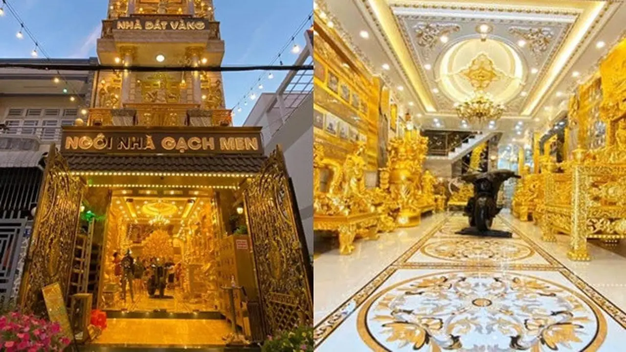 Unik, Rumah Berlapis Emas Ini Dijadikan Tempat Wisata Hanya Bayar Rp 30 Ribu