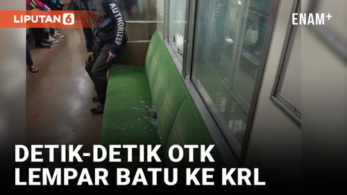 VIDEO: Warga Rekam Terduga Pelaku Pelemparan Batu ke Kaca KRL