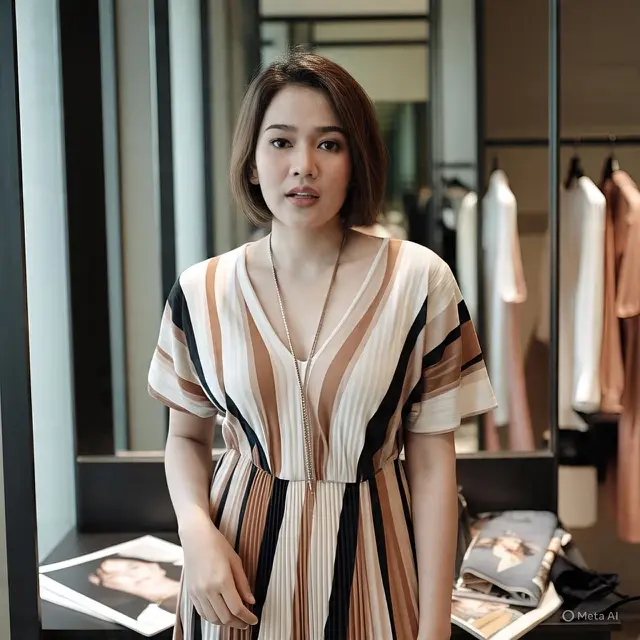 Model Dress untuk Orang Gemuk dan Pendek