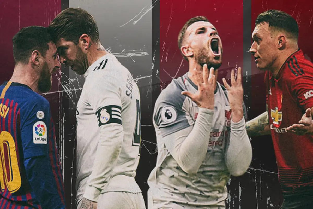 Ilustrasi - Pemain Real Madrid-Barcelona dan Manchester United-Liverpool
