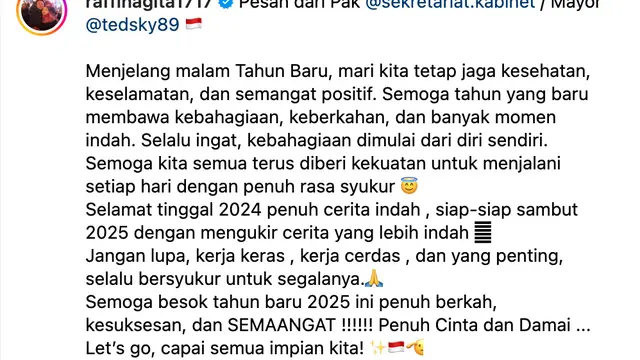 Unggahan Raffi Ahmad. (Foto: Dok. Instagram @raffinagita1717)