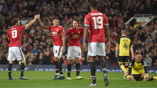 Manchester United, Piala Liga Inggris, Burton Albion