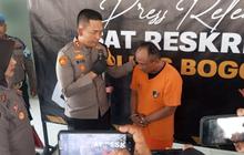 Viral Ancam Petugas Medis Puskesmas Leuwisadeng, Pria Ini Tertunduk Lesu di Kantor Polisi