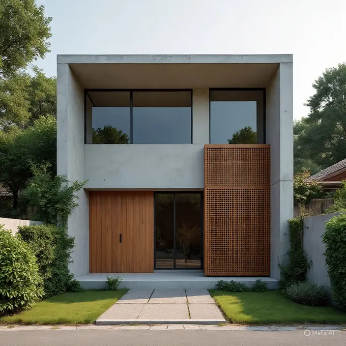 Rumah Sederhana Modern di Desa Ukuran 7x8