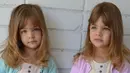 Ava Marie dan Leah Rose Clements merupakan dua anak kembar perempuan dari pasangan Jaqi dan Kevin Clements. Lahir di tahun 2010, keduanya dijuluki kembar identik tercantik di dunia. [Foto: Instagram/clementstwins]
