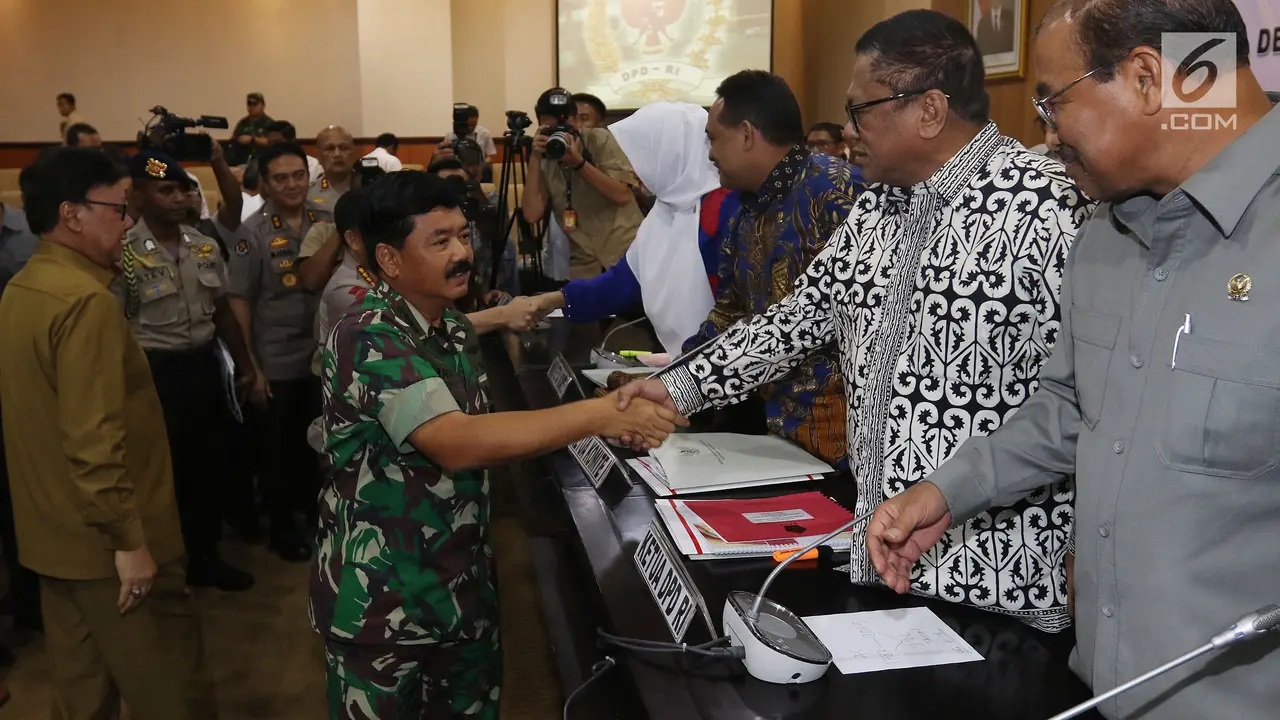 DPD Bahas Evaluasi Pemilu Bersama Kapolri hingga Panglima TNI