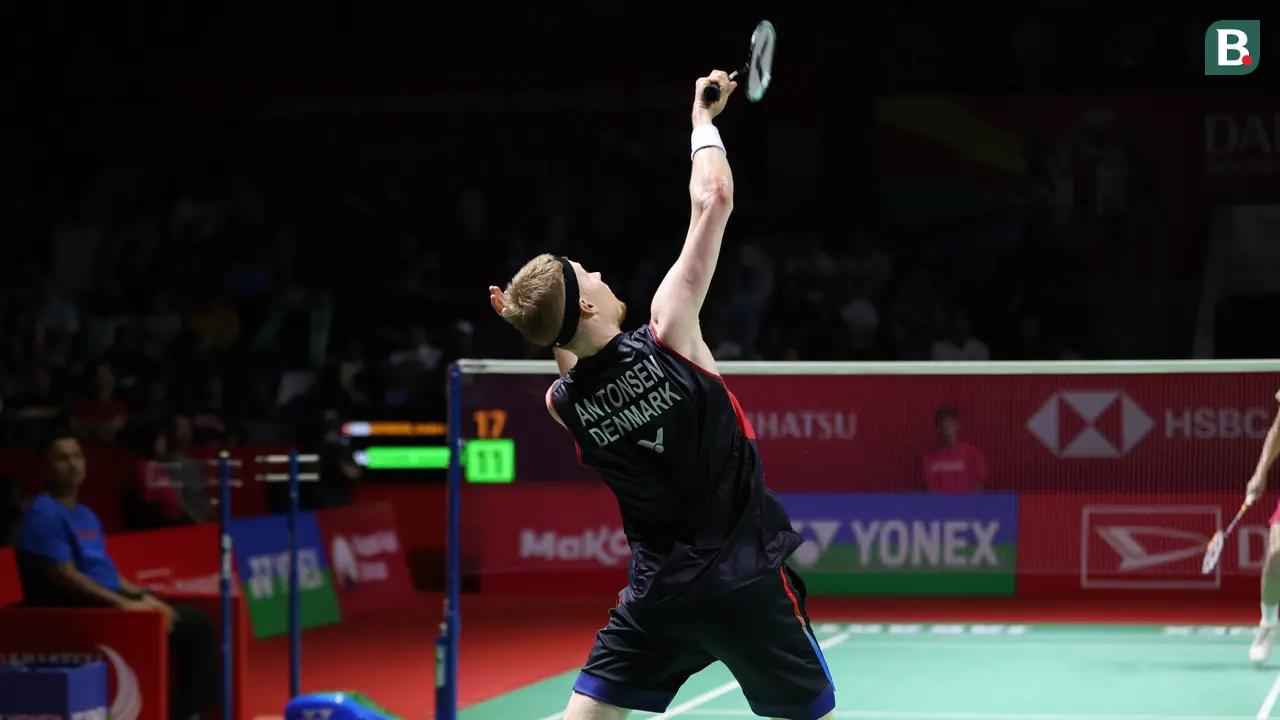 Anders Antonsen di Semifinal Indonesia Masters 2024