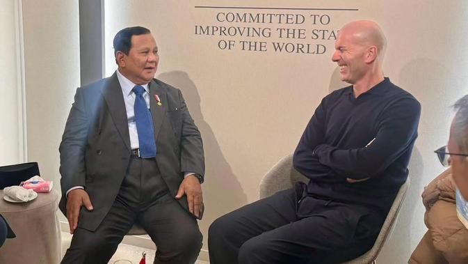 Bertemu Zinedine Zidane, Prabowo Ungkap Rencana untuk Majukan Sepak Bola Indonesia