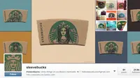 Akun instagram ini mengubah cardboard cup menjadi objek seninya.