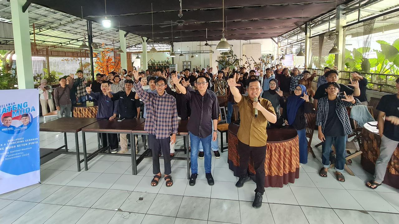 Paslon Ahmad Lutfhi-Taj Yasin Kembali Terima Dukungan, Kali Ini dari Jateng Muda Banyumas