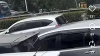 3 Mobil Kecelakaan Beruntun di Tol Dalam Kota