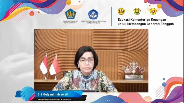 Menteri Keuangan, Sri Mulyani Indrawati dalam penandatanganan MoU kolaborasi peningkatan kapasitas SDM dan kapasitas pengetahuan organisasi.