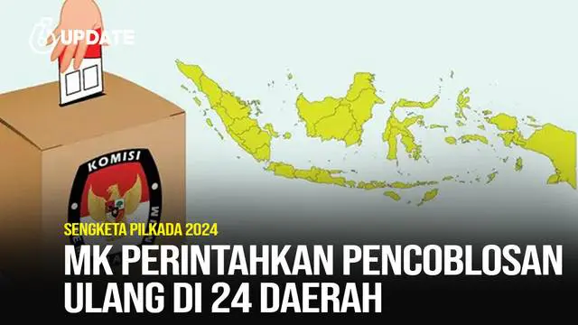 Mahkamah Konstitusi memerintahkan pemungutan suara ulang pada Pilkada di 24 daerah. MK pun meminta KPU segera menindaklanjuti putusan tersebut.