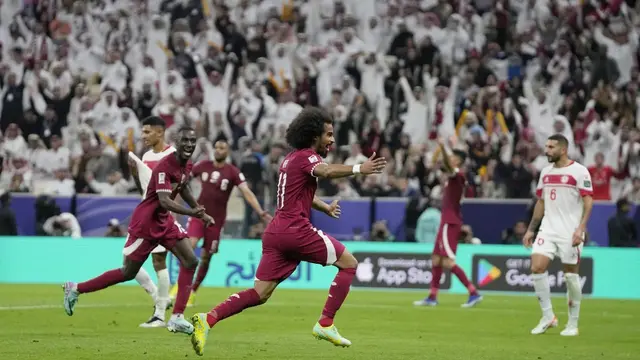 Foto: Tampil Agresif, Qatar Gilas Lebanon 3 Gol Tanpa Balas di Piala Asia 2023
