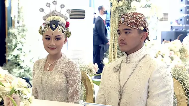 Momen akad nikah Kaesang dan Erina