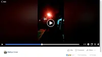 Tangkapan layar viral unggahan bola api misterius yang tertangkap kamera di Mulyasari Kecamatan Majenang, Cilacap. (Foto: Liputan6.com/Muhamad Ridlo)