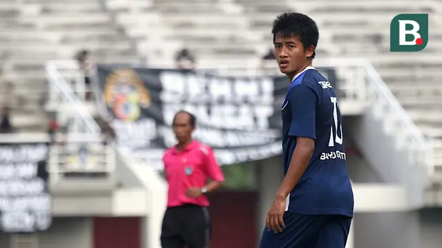 Bayu Gatra mengakhiri kebersamaan dengan Madura United pada 2018. (Bola.com/Aditya Wany)