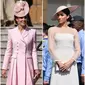 Kate Middleton dan Meghan Markle (DOMINIC LIPINSKI / POOL / AFP)