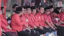 Basuki Tjahaja Purnama  dan Djarot Saiful Hidayat saat menghadiri upacara HUT ke-74 RI di Jakarta, Sabtu (17/8/2019). Upacara HUT ke-74 Kemerdekaan RI tersebut diikuti ratusan kader dan simpatisan partai PDIP. (Liputan6.com/Faizal Fanani)
