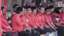 Basuki Tjahaja Purnama  dan Djarot Saiful Hidayat saat menghadiri upacara HUT ke-74 RI di Jakarta, Sabtu (17/8/2019). Upacara HUT ke-74 Kemerdekaan RI tersebut diikuti ratusan kader dan simpatisan partai PDIP. (Liputan6.com/Faizal Fanani)
