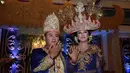 Diusianya 20 tahun, Selena resmi menjadi istri Ahmad. Akad nikah digelar di kawasan Kelapa Gading, Jakarta Utara pada 12 Desember 2015. (Deki Prayoga/Bintang.com)
