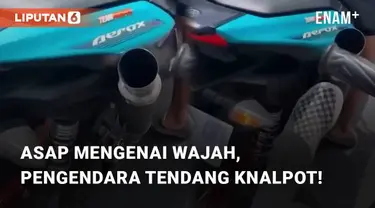 Beredar video yang merekam emosi seorang pengendara motor. Kejadian penuh emosi tersebut berada di Surabaya