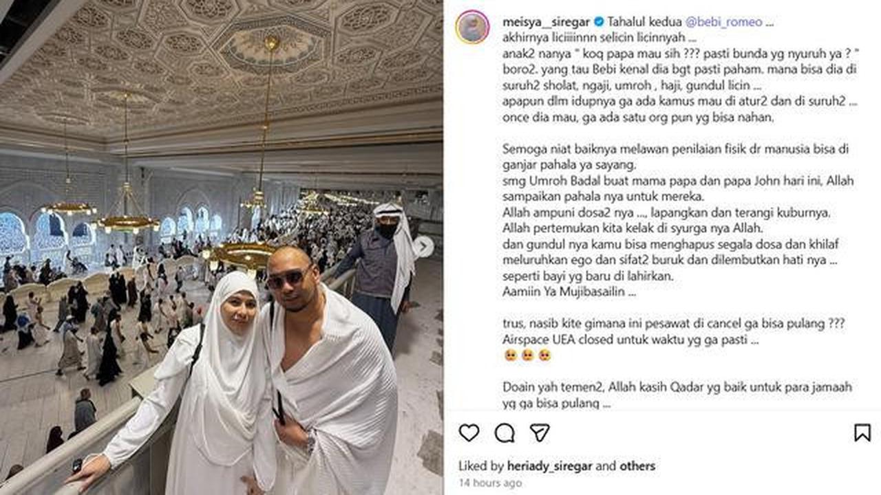 Meisya Siregar dan Bebi Romeo Ungkap Pengalaman Jalani Ramadan di Tanah Suci yang Bikin Ketagihan