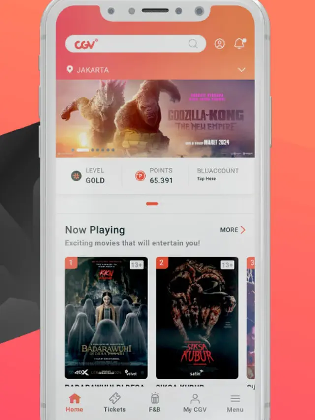 Cara beli tiket bioskop secara online di CGV (Foto: Google Play)