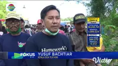 Ribuan warga Desa Tejoasri, Kecamatan Laren, Lamongan, Jawa Timur menggelar syukuran udik-udikan, karena Desa Tejoasri tetap berstatus zona hijau dan tidak ada warganya yang terpapar Covid-19.