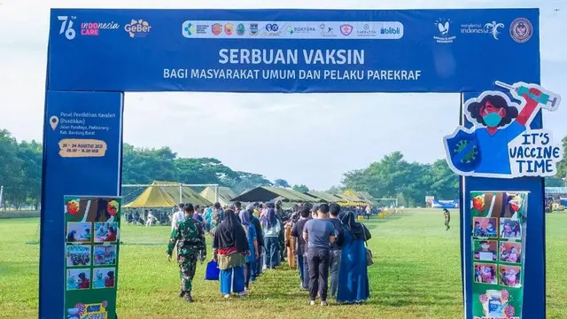 Kemenparekraf Hadirkan Sentra Vaksinasi COVID-19 di Pusdikkav Padalarang