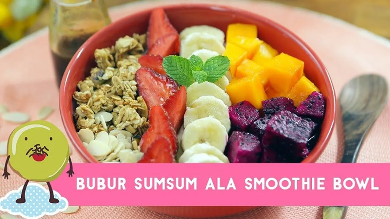 Resep Dessert Nikmat, Bubur Sumsum ala Smoothie Bowl