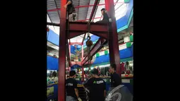 Fasilitas penunjang tersebut untuk memudahkan pembeli menjangkau pedagang di lantai dua dan tiga Blok G yang kerap dikeluhkan pedagang karena sepi pembeli, Selasa (8/7/2014) (Liputan6.com/Faizal Fanani)