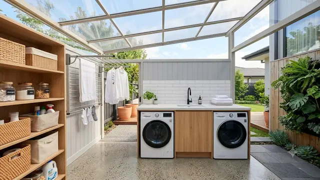 Area Laundry Outdoor yang Bikin Rumah Terasa Lebih Luas