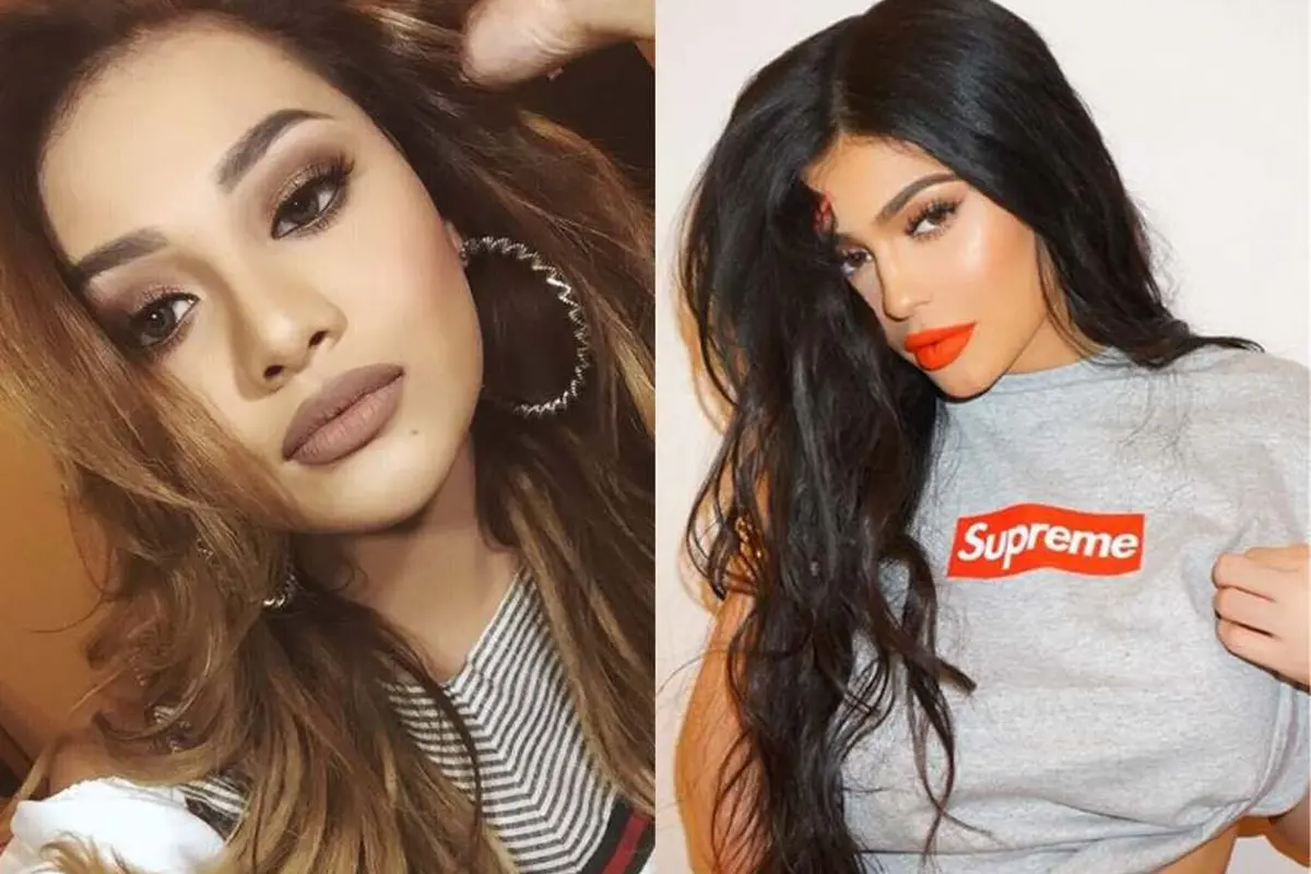 Seumuran, Ini Persamaan Gaya Makeup Aurel dan Kylie Jenner