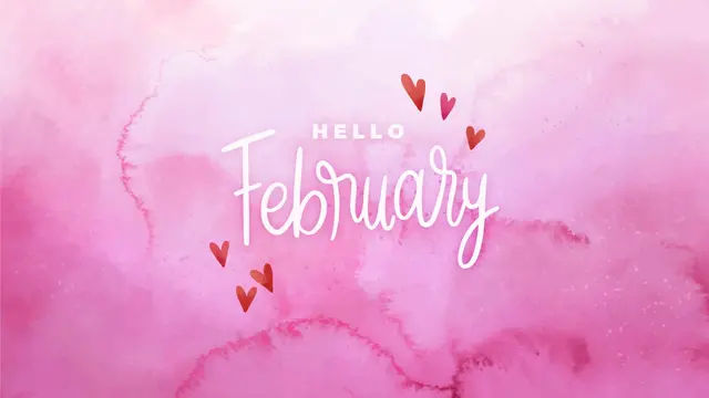 Ilustrasi bulan Februari