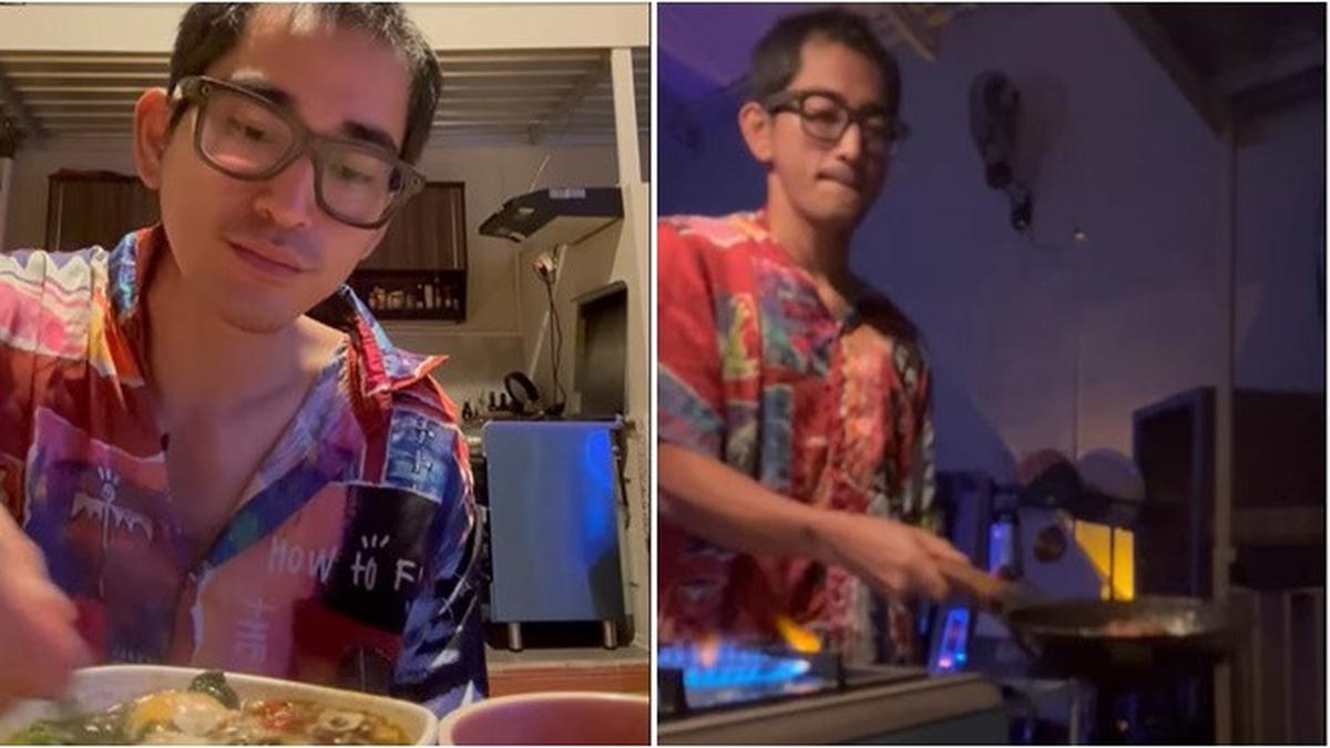 6 Potret Bio One Masak Menu Sahur Praktis, Mi Rebus Pakai Topping Spesial