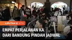 Banjir yang melanda daerah Semarang juga berdampak terhadap perjalanan kereta dari Stasiun Bandung, Jawa Barat. Sejumlah jadwal kereta menuju Stasiun Tawang, Semarang, mengalami perubahan keberangkatan.