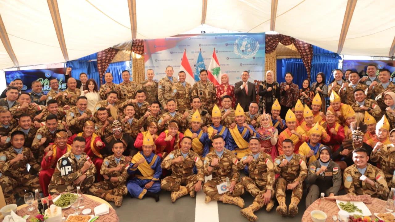 Kasal Hadiri Penyematan "United Nations Medal" Satgas MTF TNI Konga XXVIII-P/Unifil di Lebanon