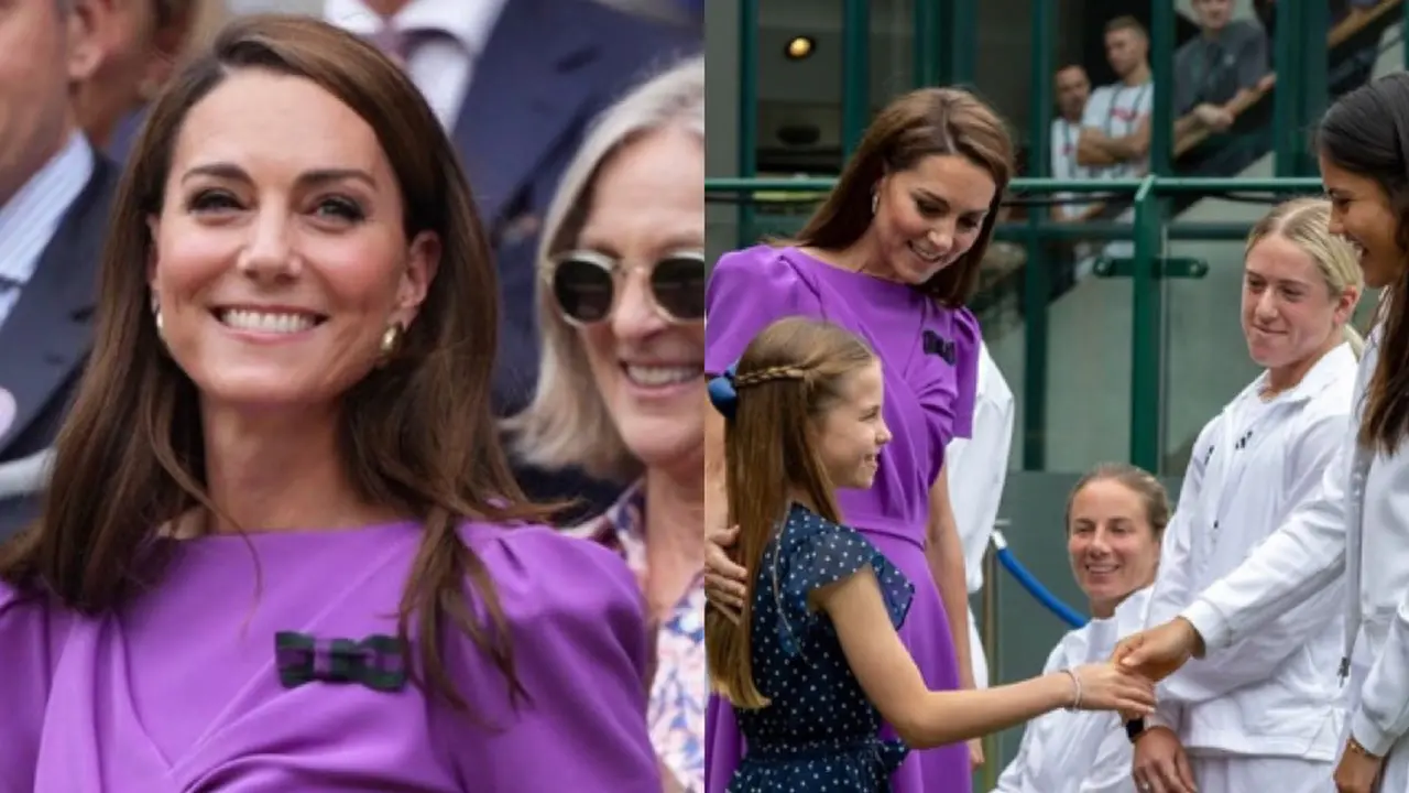 Putri Charlotte saat Dampingi Kate Middleton di Acara Tenis Wimbledon