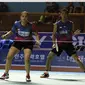 Ganda campuran Indonesia Ronald Alexander/Melati Daeva Oktavianti gagal melangkah ke perempat final Hong Kong Open Super Series 2015, Kamis (19/11/2015). (Liputan6.com/Humas PP PBSI)