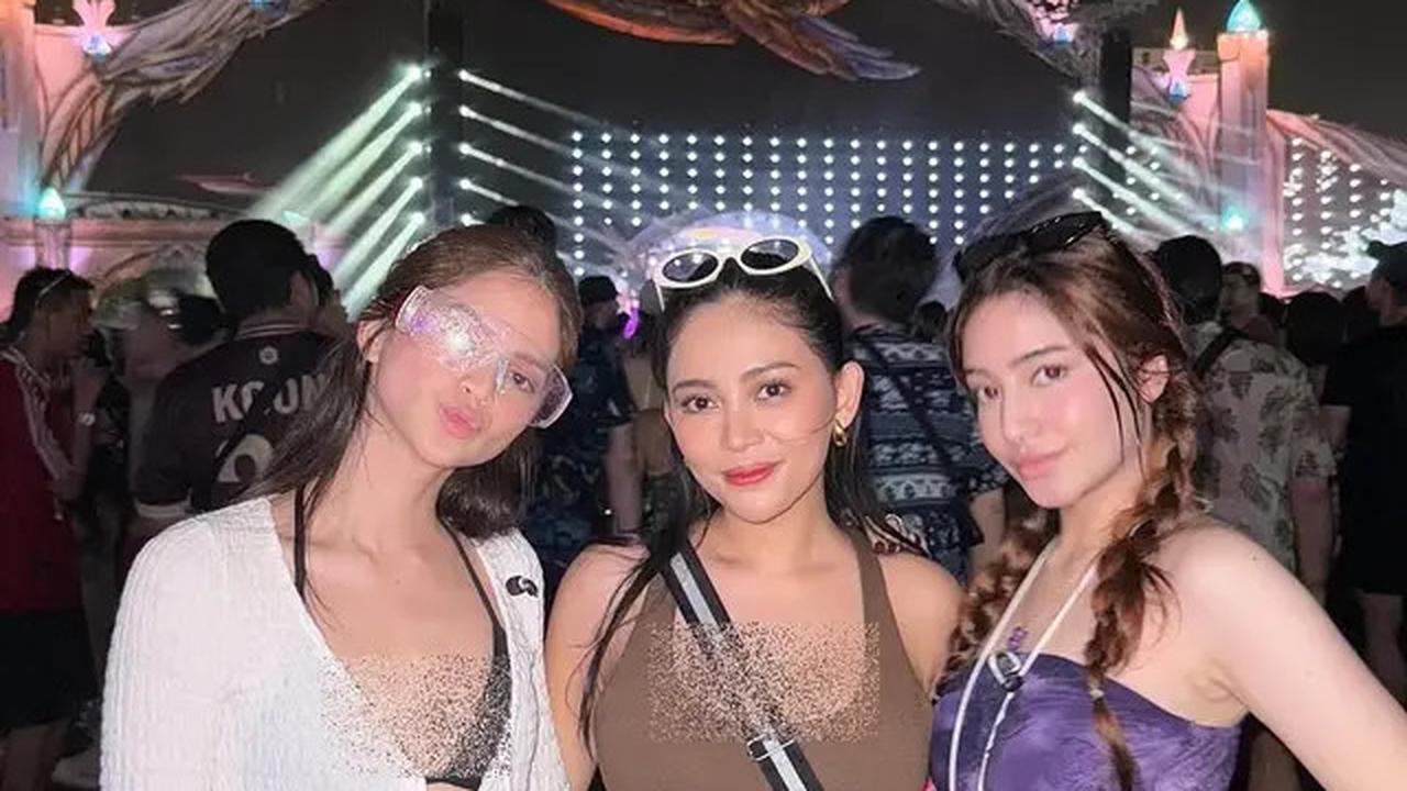 6 Potret Seru Fuji dan Rachel Vennya saat Festival Songkran 2025 di Thailand, Basah Kuyup