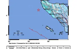 Aceh Jaya Diguncang Gempa Magnitudo 5,9