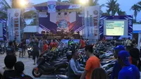 Jambore Nasional ketiga Yamaha Riders Federation Indonesia (YRFI) berlangsung di wisata Pantai Pangandaran, Jawa Barat.
