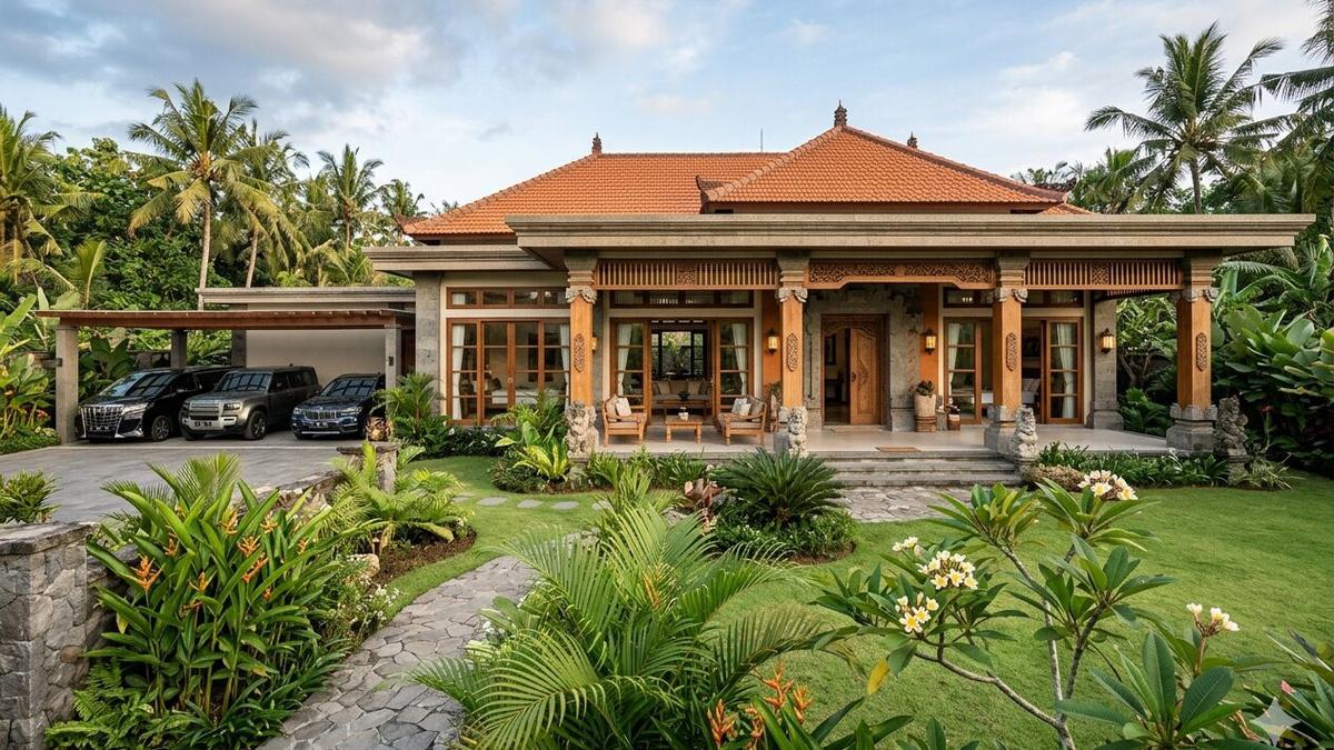 7 Model Rumah 1 Lantai ala Villa di Bali, Wujudkan Suasana Liburan Setiap Hari