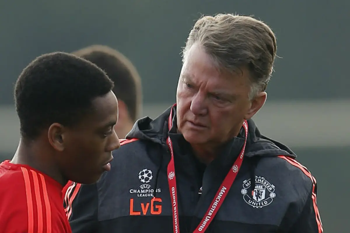 Anthony Martial dan Louis van Gaal