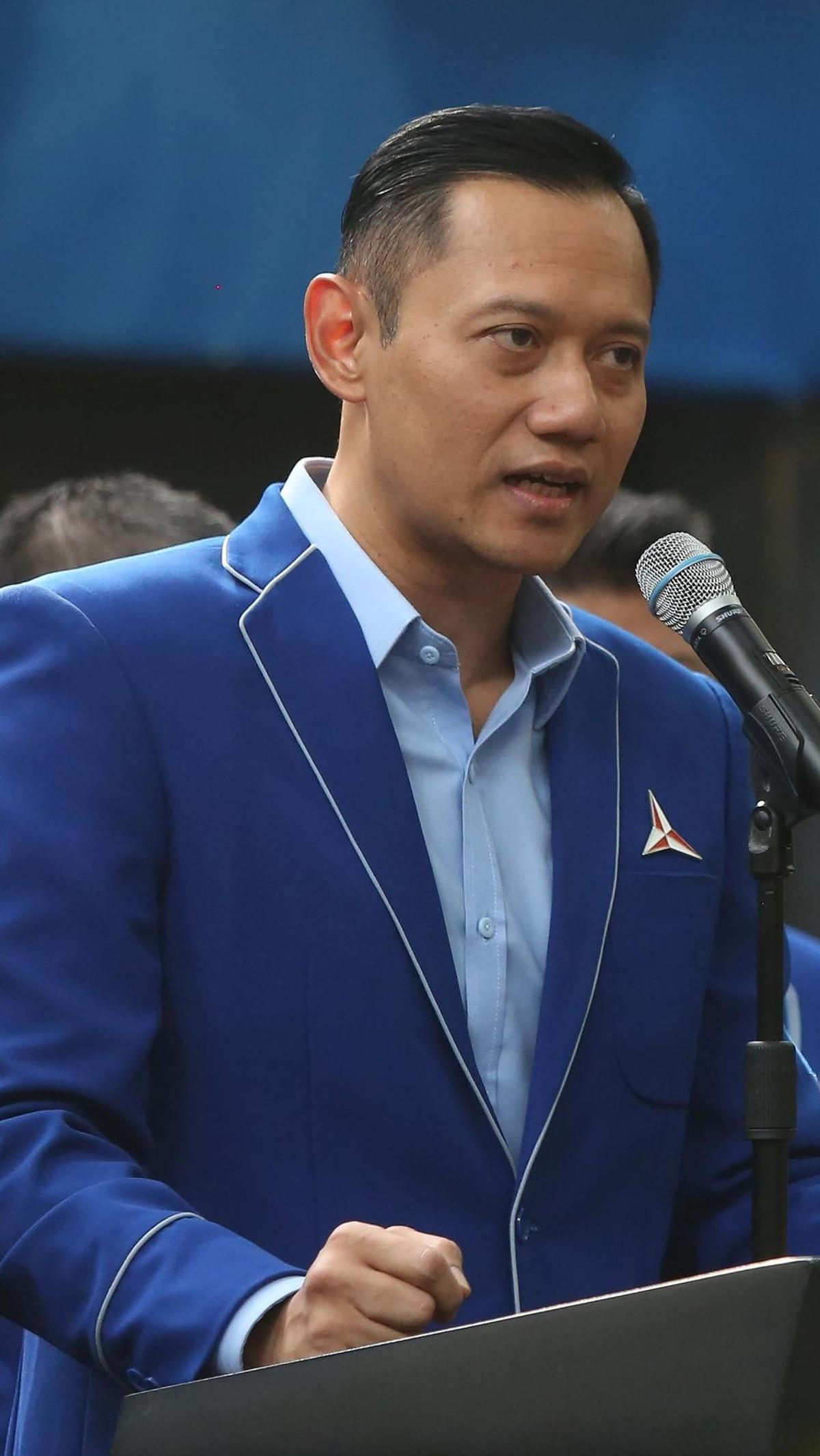 AHY mengaku, partainya akan menyerahkan sepenuhnya kepada Prabowo terkait pembagian kursi menteri.&nbsp;Foto: merdeka.com / Arie Basuki<br>