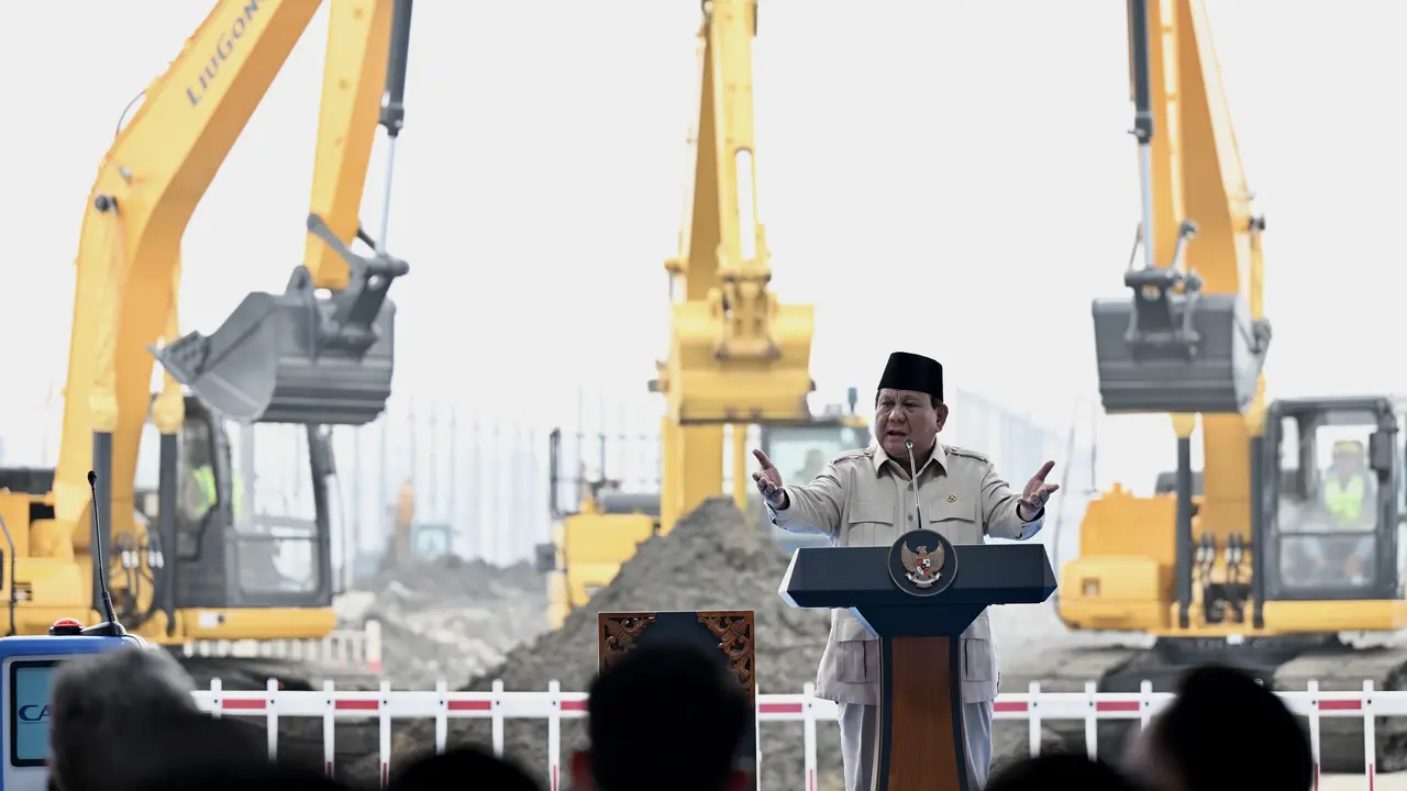 Prabowo Groundbreaking Ekosistem Industri Baterai Kendaraan Listrik Terintegrasi di Karawang
