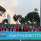 Timnas Rugby Sevens Indonesia di ajang Asia Rugby Sevens Trophy 2019. (Foto: PB PRUI)