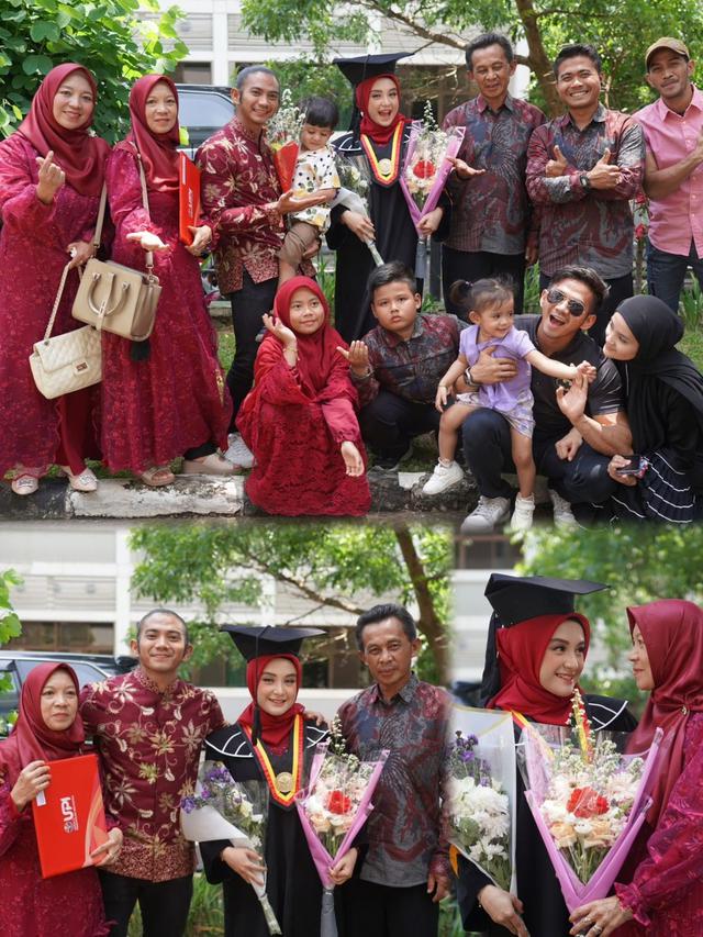 6 Potret Wisuda Hersa Rahayu Istri Rizki DA, Menawan Pakai Kebaya Merah